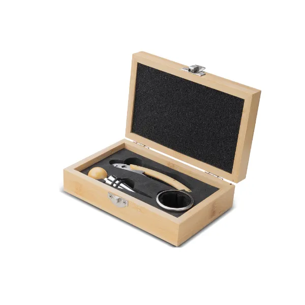 RD 8111160-Kit Vinho personalizado em estojo de bambu RD 8111160-Kit Vinho personalizado em estojo de bambu